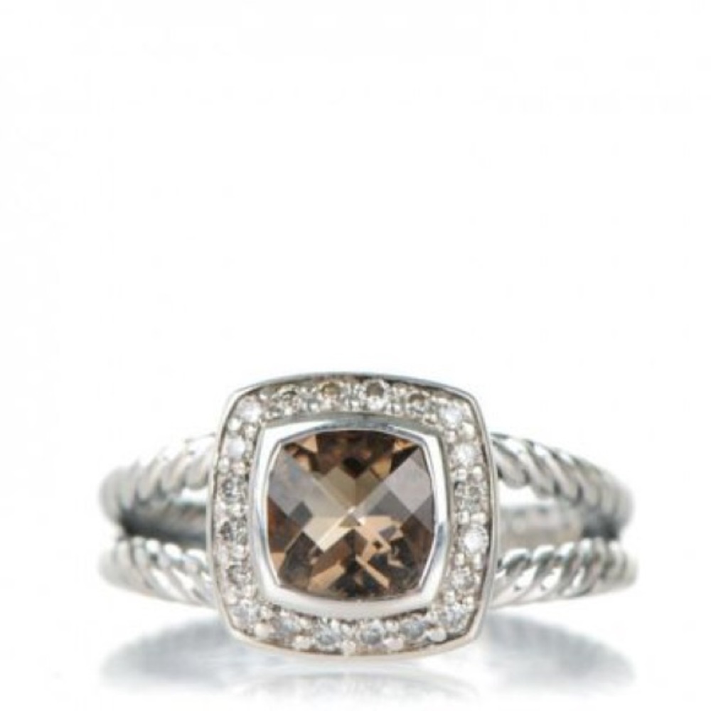 Petite Albion Smoky Quartz 7mm Ring